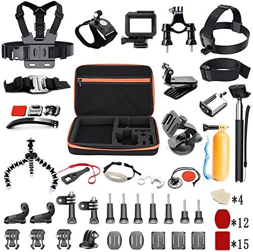 Pieviev Accessories Case Kit for HERO5 Black (50+ Items,Included HERO5 Black Frame)