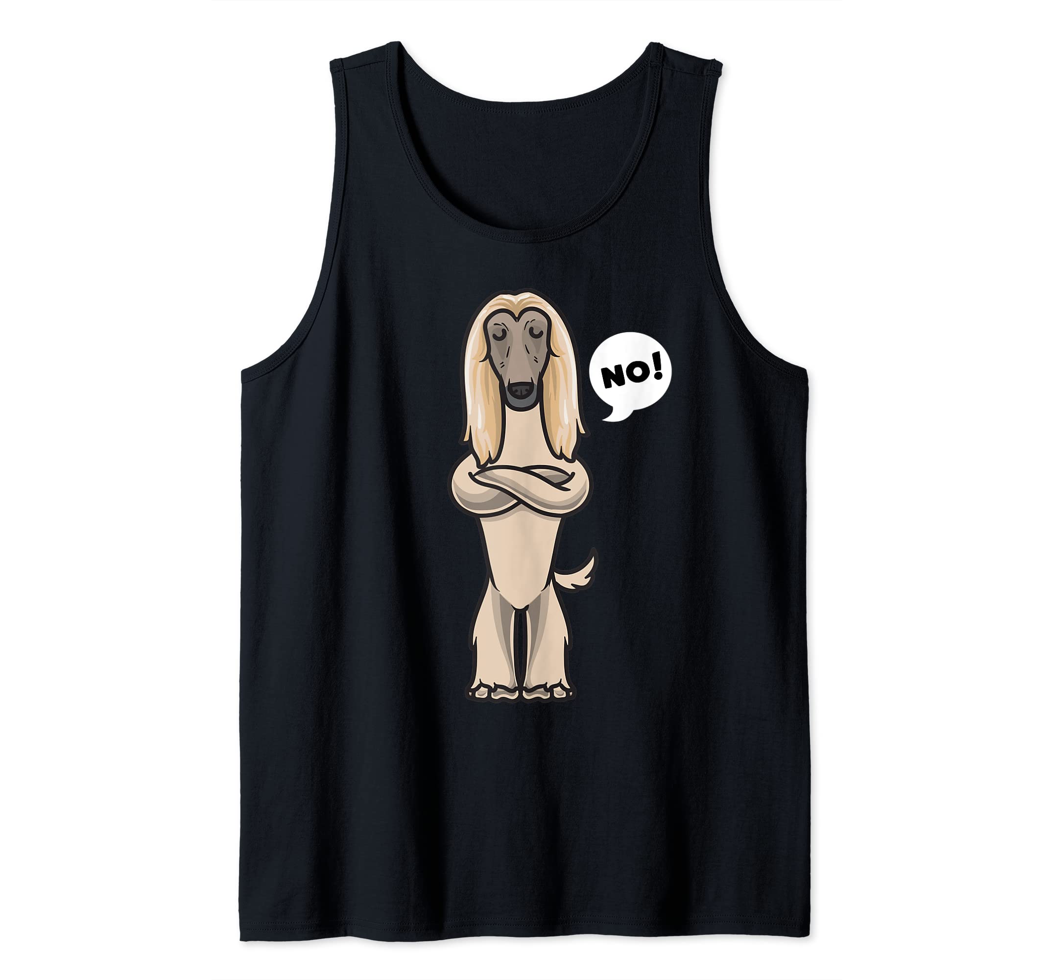 Afghan Hound Funny Stubborn Dog Tank Top