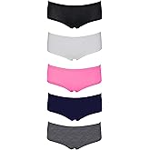 Emprella 5 or 8 Pack Boy Shorts Underwear for Women, Soft Cotton Womens Panties