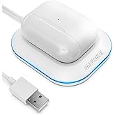 Galvanox Magnetic AirPods Pro Charging Base - Wireless Charger for AirPods Pro/AirPods Pro 2nd Generation (White)
