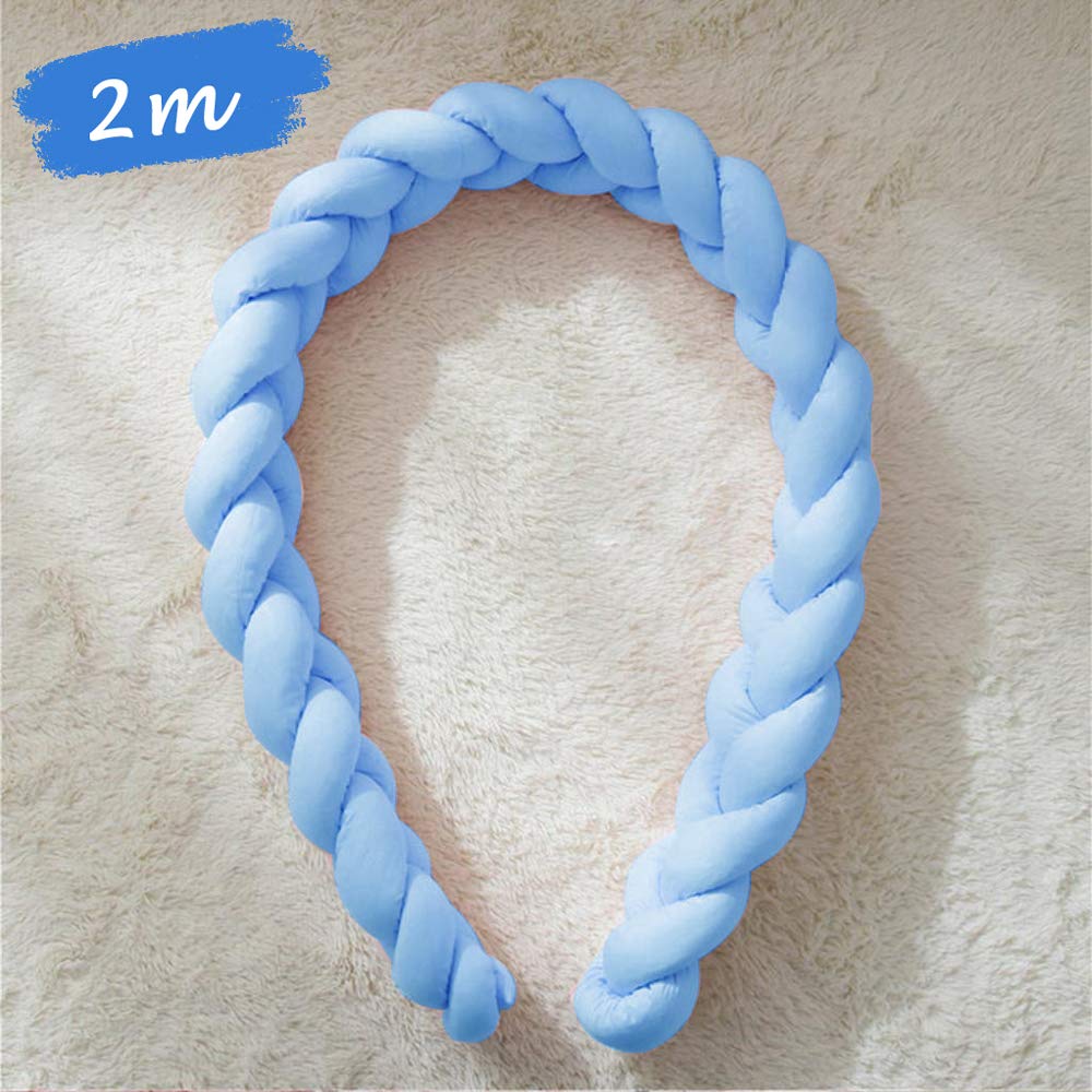 Sporgo Tresse Pour Berceau De Bebe 2m Lit Bebe Tresse Serpent Coussin Protection De Tete De Protecteur De Bord De Lit De Lit De Bebe Pour Le Lit De Bebe Decoration Pour Le L Tours