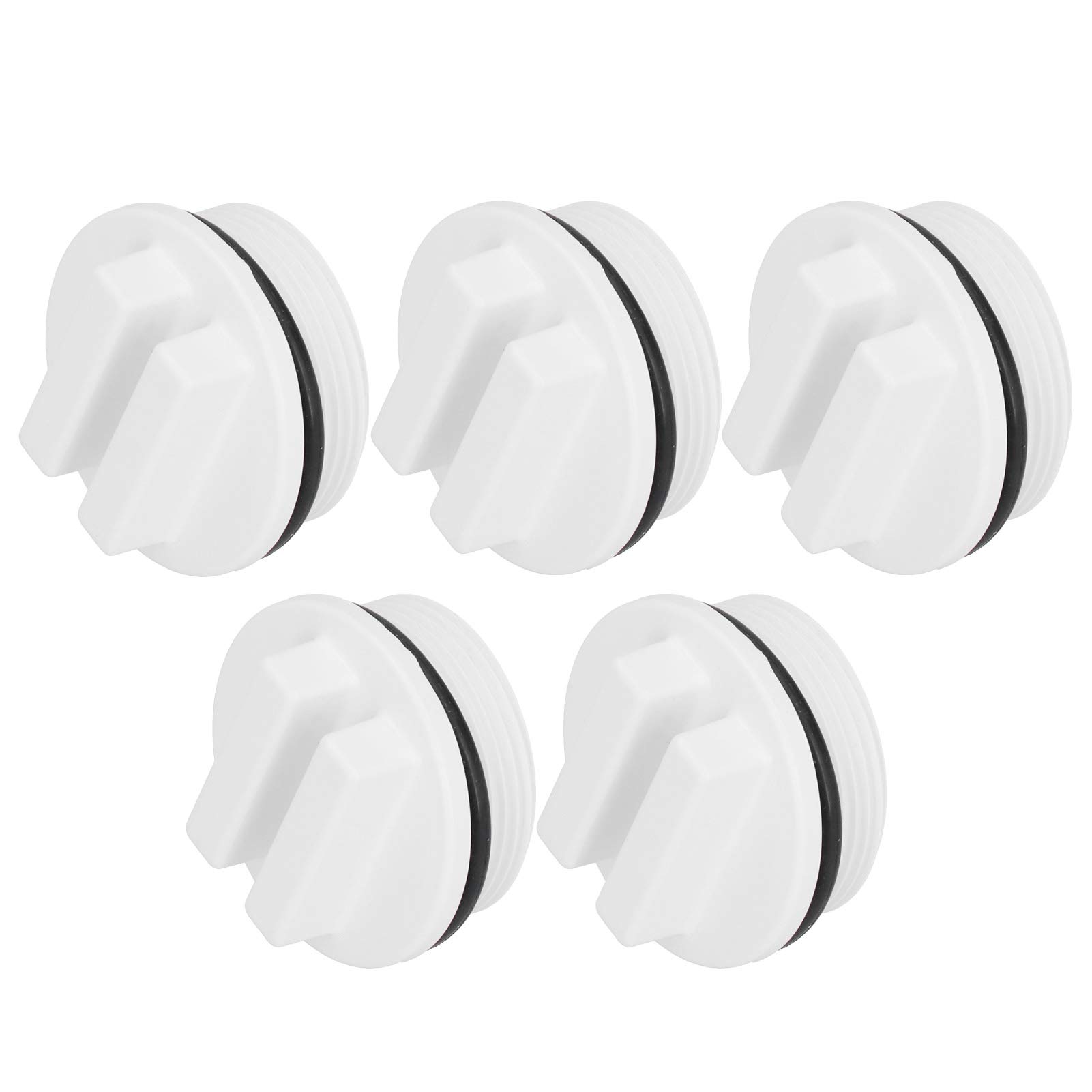 JULYKAI Sink Drain Plug, Winterizing 5pcs 1.5in Threaded Sink Stopper, for Hot Spring Swimming Pool Spa Winter