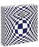 TUNES-TOTE 'ILLUSION BLUE' LP VINYL RECORD STORAGE CASE, 12