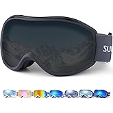 Supertrip Ski Goggles Men Women Anti-Fog Snow Goggles UV Protection Snowboard Goggles for Adult Youth