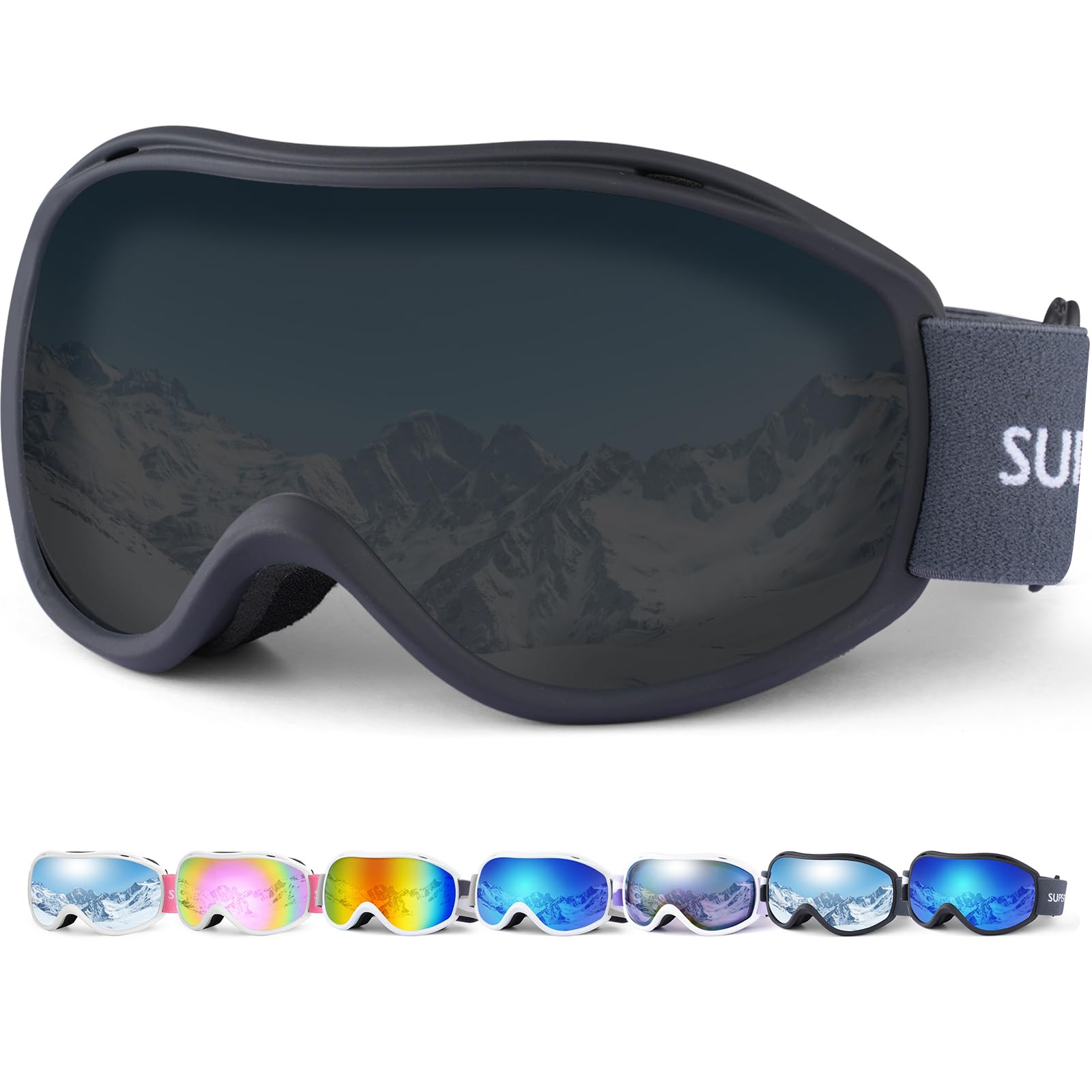 Supertrip Ski Goggles for Men Womens Anti-fog skiing goggles UV Protection Snow Snowboarding Goggles for Adult Youth