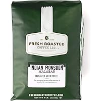 Fresh Roasted Coffee, Unroasted Indian Monsoon Malabar, Kosher, 5 Pound