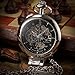 KS-KSP063, Men's Half Hunter Hand Wind Mechanical Pocket Watch