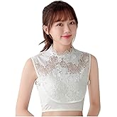 EVGVAT Fake Collar Detachable Dickey Collar Blouse Half Shirts Lace False Collars for Women Girls