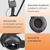 Retekess TR101 Portable Radio with Headphones FM AUX Foldable Black White view 3