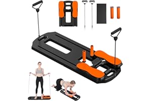 GZJ Pilates Board, 2025 Pilates Reformer Set, Multifunctional Abdominal Board, Portable Ab Core Trainer, Foldable Pilates Reformer Board for Home