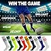 Lucky Commerce Unisex Men's Women's Knee High Solid Sport Soccer Football Socks 10/4/2 Pairs