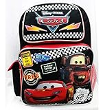 Backpack - Disney - Cars Tires Black Large School Bag Boys New a05689
