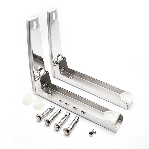 2 soportes de acero inoxidable para horno de microondas y ...