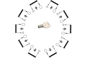 LORADAR 10Pack Laptop Security Cable Lock 6.2Feet Retractable Cable Lock for Laptops, Monitor & Other Devices (Keyed Different+Master Key)