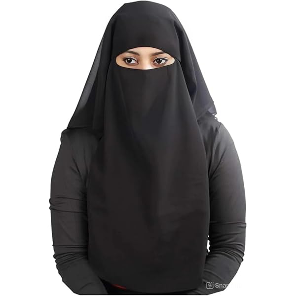 MyBatua Niqab – Einlagiger Gesichtsschleier Im Saudi-Stil Mit Bindebändern