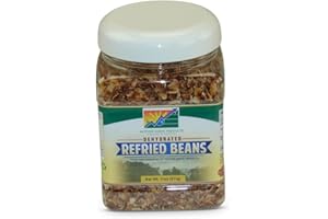 Mother Earth Products Dehydrated Fast Cooking Refried Bean Mix, quart Jar, 11 Ounce (Pack of 1)