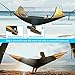 Cambond 2 in 1 Large Camping Hammock with Net, Lightweight Portable Hanging Hammock with Tree Straps Parachute Nylon Outdoor Hammock Tent Bed for Backpacking Hiking Beach Fishing Backyard