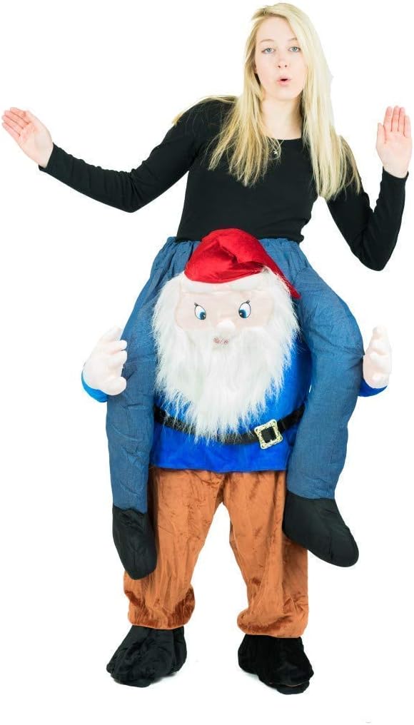 Immagini Divertenti Natale Babbo Sbronzo.Bodysocks Costume Da Gnomo A Cavalluccio Carry Me Per Adulti Amazon It Giochi E Giocattoli