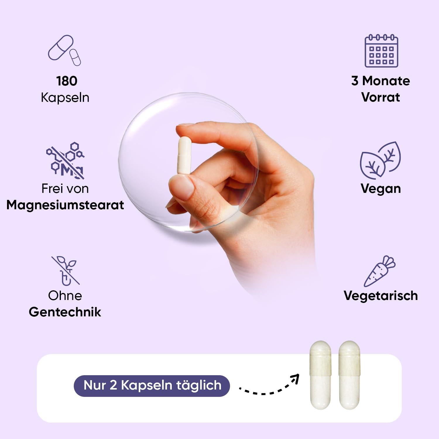WeightWorld Magnesium Bisglycinat Kapseln - 1422mg pro Portion 7