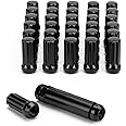 9/16-18 Lug Nuts for 1994-2011 Dodge Ram 2500 3500, 2002-2010 Ram 1500, 1988-1998 Ford F250 F350, 2004-2009 Durango, 32PCS 7 Spline Wheel Lug Nuts 9/16x18 Black with Socket Key for Aftermarket Wheels