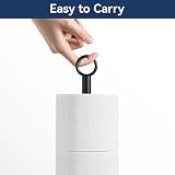 niffgaff Free-Standing Toilet Roll Holder 4-Roll Capacity Matte Black Stainless view 6
