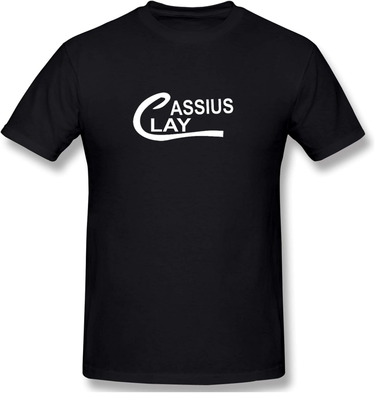 IPZDF Cassius Clay Men s Loose Soft Cotton Short Sleeves Black Amazon