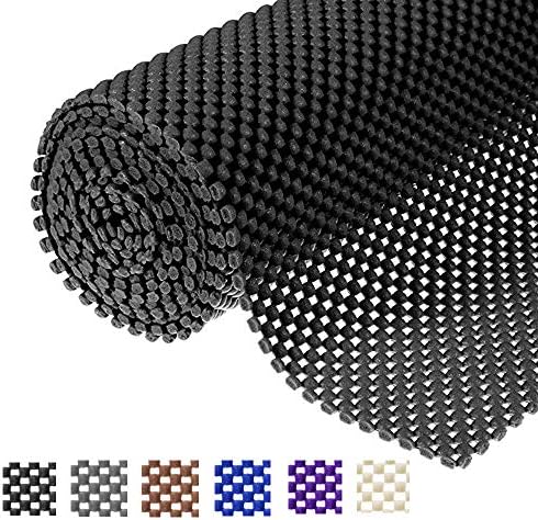Shelf Liner Drawer Liner Non-Slip Mat Shelves Liners 12 X6.5' Grid Pattern  PVC Non-Adhesive Grip Liner Anti-Slip Mat for Kitchen Cabinets Wire  Shelving Pantry Dresser Refrigerator (Black) price in UAE | Amazon
