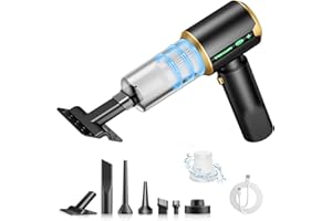 Cordless Car Handheld Vacuum: Car Vacuum Cleaner with 16000Pa Ultra-Strong Suction, Brushless Motor & HEPA Filter - Lightweig