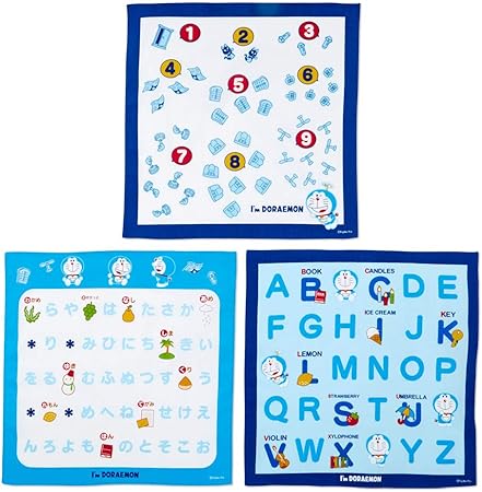 Amazon Co Jp サンリオ Sanrio ドラえもん 知育ハンカチ3枚セット 服 ファッション小物