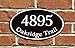 Custom Home Address Sign, Personalized House Number Sign, 12