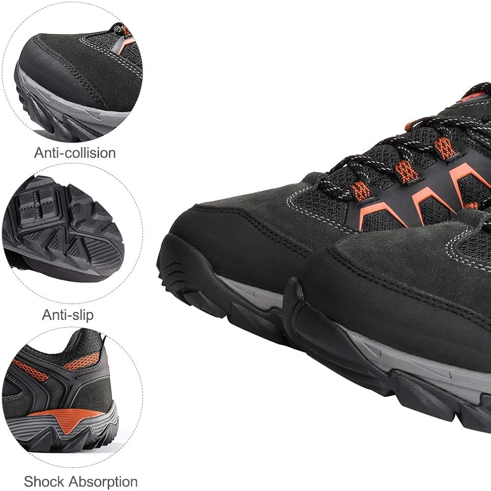  | CAMEL CROWN Hiking Shoes Men Breathable Non-Slip Sneakers Lightweight Low Top for Outdoor Trailing Trekking Walking | Hiking Shoes