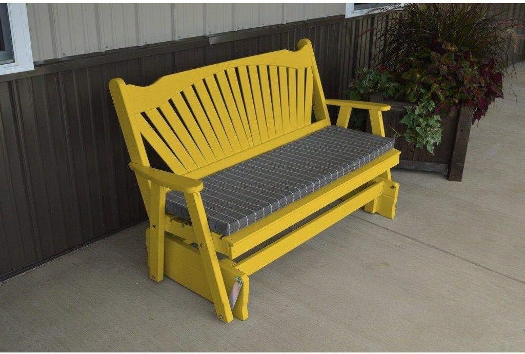 yellow glider chair