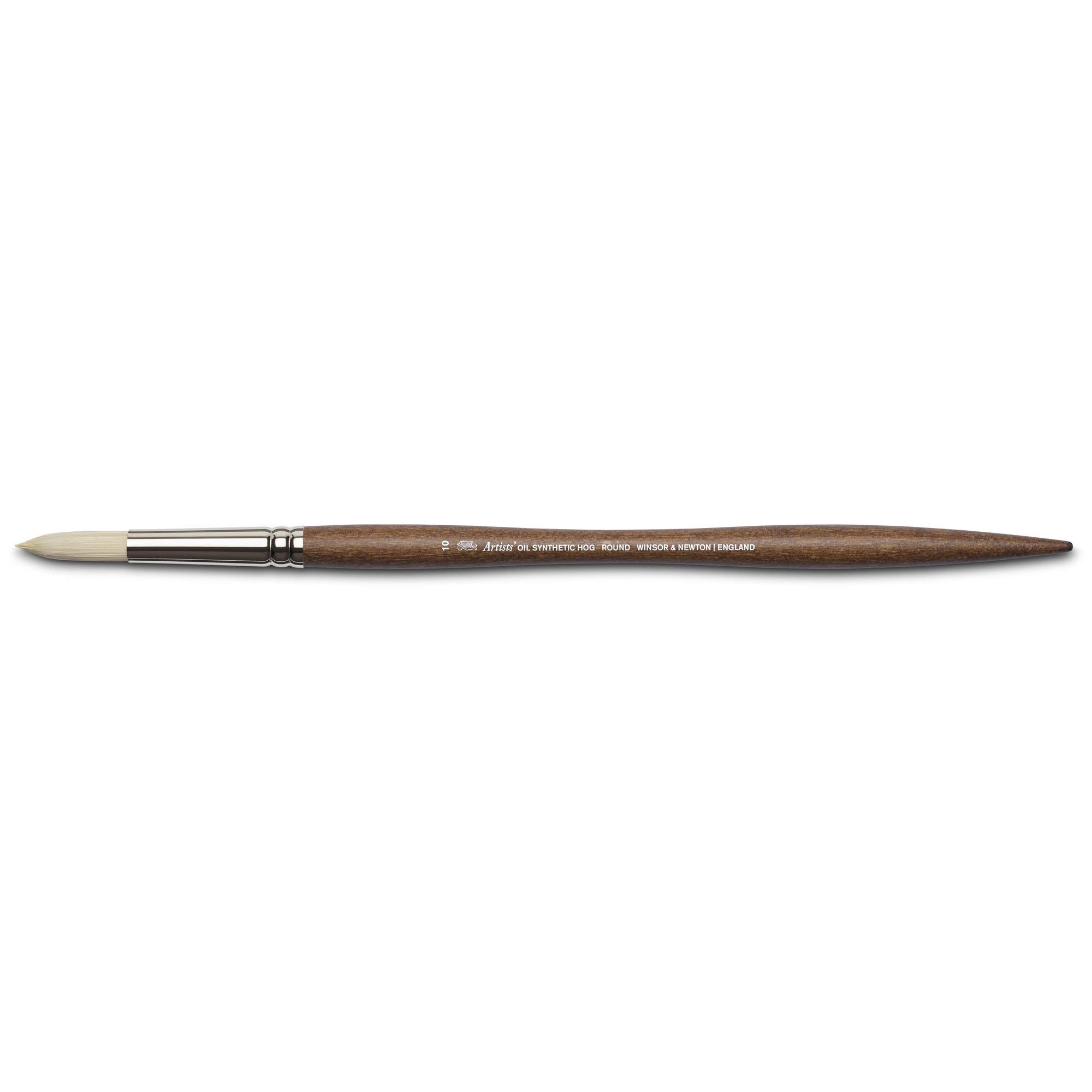Winsor & Newton Oil Painting Brush, Synthetic, Brown, Nr. 10-Rundpinsel