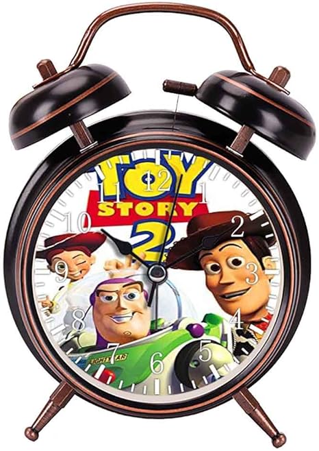 Amazon Co Jp 目覚まし時計 ディズニー トイストーリー 2 ウッディ バズライトイヤー ミスターの大音量目覚まし時計 バックライト 静か 連続秒針 スヌーズ 電池式 置き時計 卓上時計 直径約4インチ ブラック ホーム キッチン