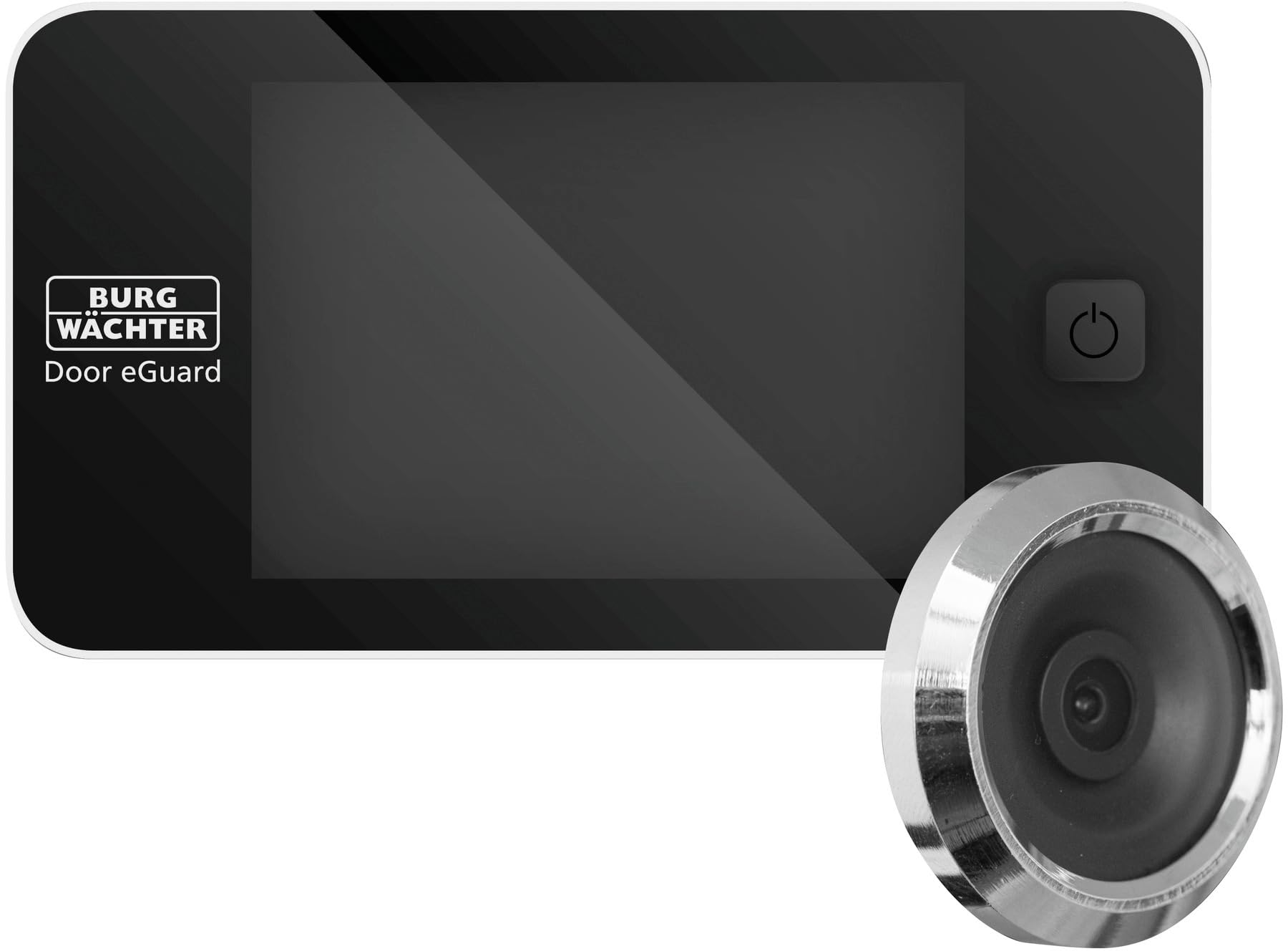 Burg-Wächter Door eGuard DG 8100 Electronic Door Spyhole, Black/Silver