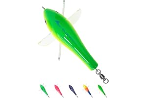 BLUEWING Deluxe Trolling Birds 650lbs Through Wire Bird Fishing Teaser 7.28in Trolling Lure for Tuna Marlin Mahi Mahi, Port/Starboard/Center, Only for Making Spreader Bars
