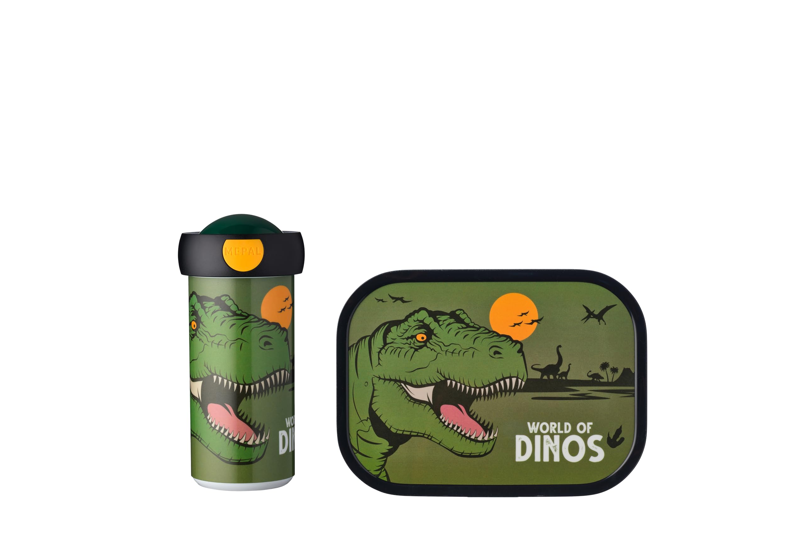 Mepal 107420165381 Set Campus (School Beaker + Lunch Box), ABS, Dino — image 1
