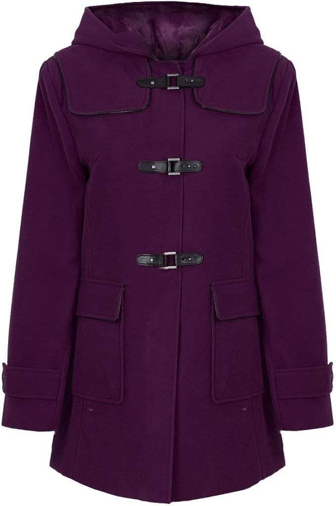 purple plus size winter coats