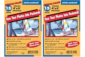 SNANA Freez A Frame Photo Postcard 4x6 Turn Your Photos Into Post Cards (30 Pack)