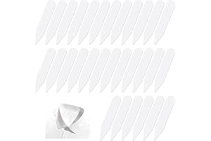 Giantree 30PCS 2.2" Collar Stays for Men's Dress Shirts, Plastic Collar Stays, Dress Shirt Collar Inserts