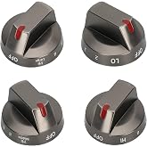 DG64-00975A (4PCS) Electric Range Knob, Compatible with Samsung NE/NX9000t | DG64-00975A 002 knob fit for Samsung Electric Stove/Oven Knobs Replacement