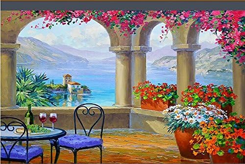 Malilove 3d wallpaper custom mural non-woven wall sticker Mediterranean garden landscape painting photo wall paper for wall 3d