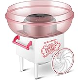 Cotton Candy Maker, Home Cotton Candy Maker for Kids, Pink Cart Vintage Cotton Candy Maker for Home, Kids Birthday, Family Pa