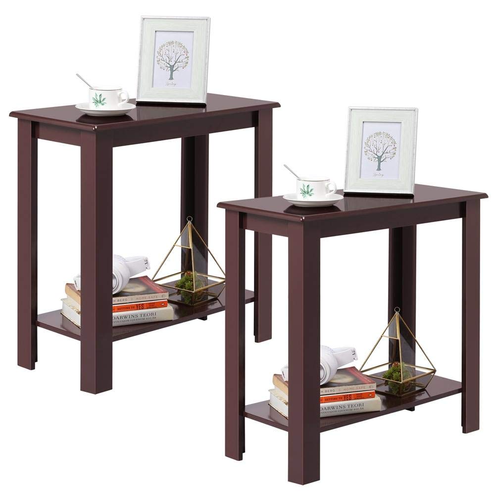 Best Yaheetech Wood Console Table Hall Table With One Drawer Black