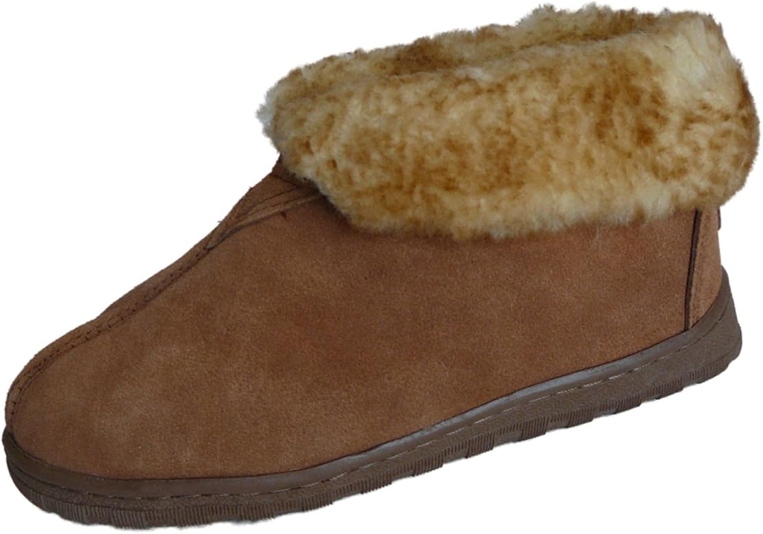 suede sheepskin slippers