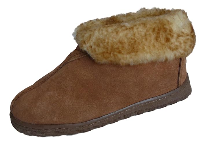 Buy WoolWorks Men's Australian Sheepskin Slippers Suede Wool Size 12