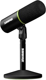 Shure MV6 Gaming Microphone Dynamic USB-C PC Mic with Tap-To-Mute view 1