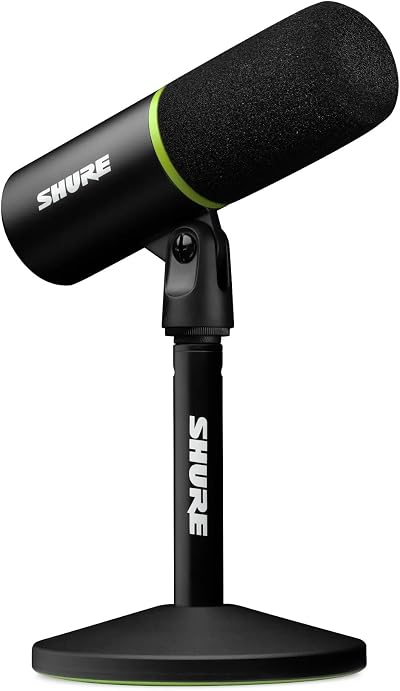 Shure MV6 Gaming Microphone Dynamic USB-C PC Mic with Tap-To-Mute