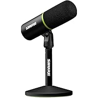Shure MV6 Gaming Microphone – Dynamic USB Mic for PC Gaming & Streaming with Tap-to-Mute, Noise Cancellation, Desktop Stand &
