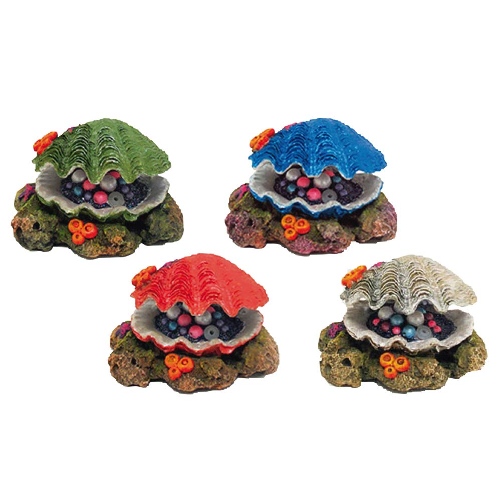 Amtra Resin decoration CLAM WITH TREASURE - assorted colours
